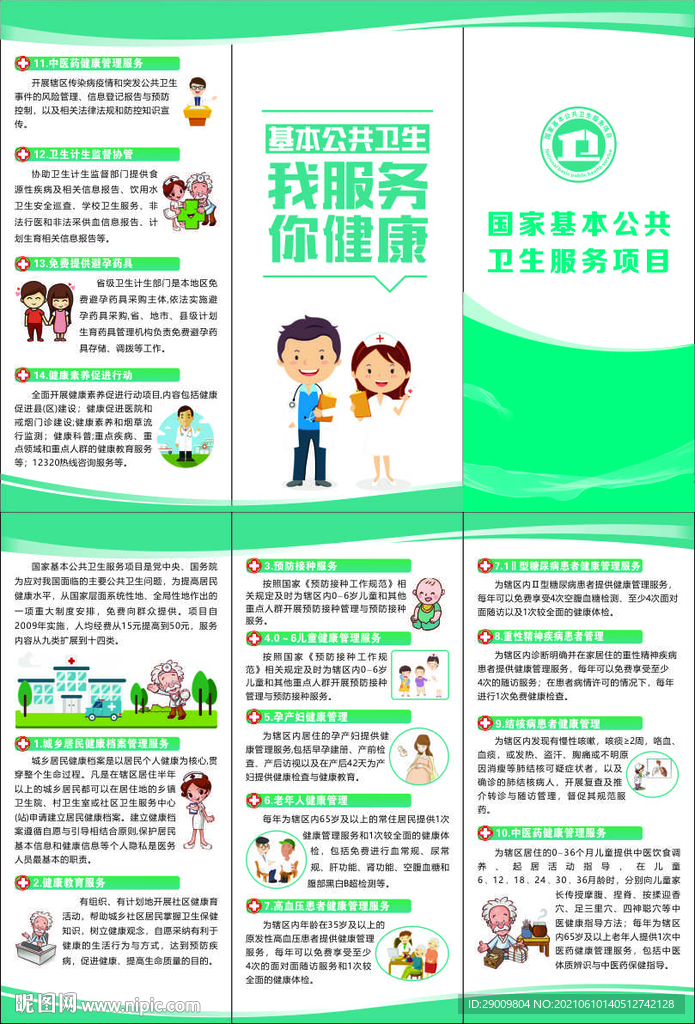 国家基本公共三折页