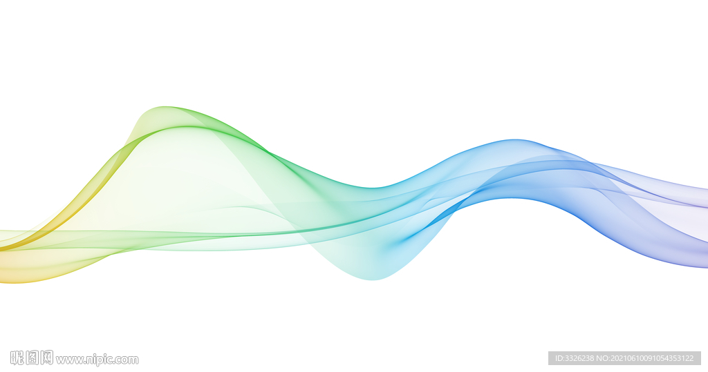 免扣线条素材创意蓝色线条