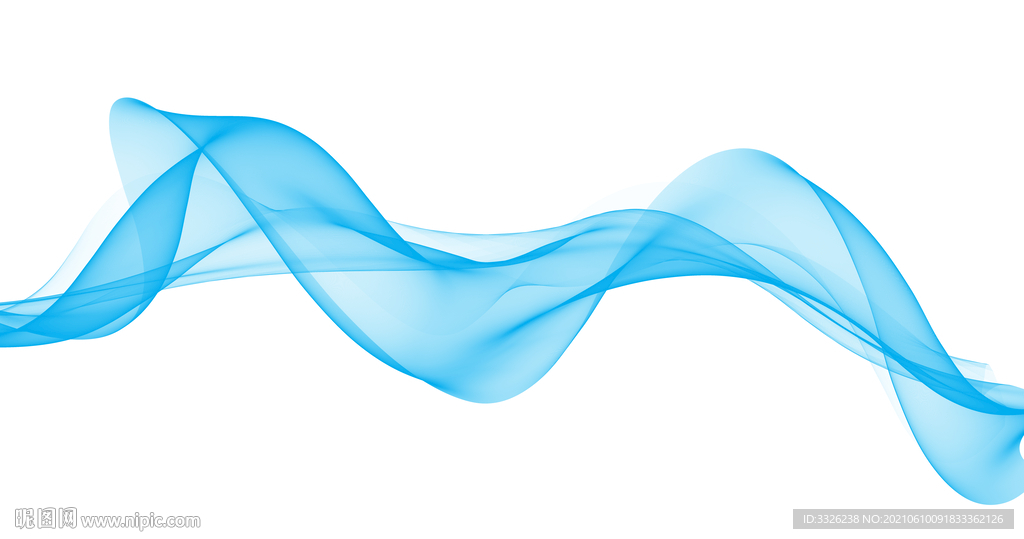 免扣线条素材创意蓝色线条