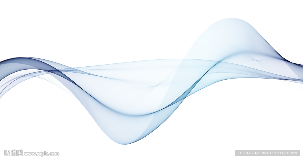 免扣线条素材创意蓝色线条