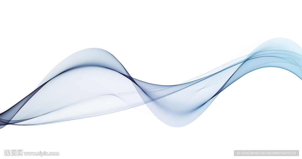 免扣线条素材创意蓝色线条