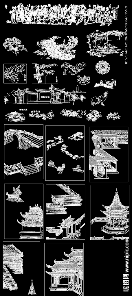 CAD中国风素材