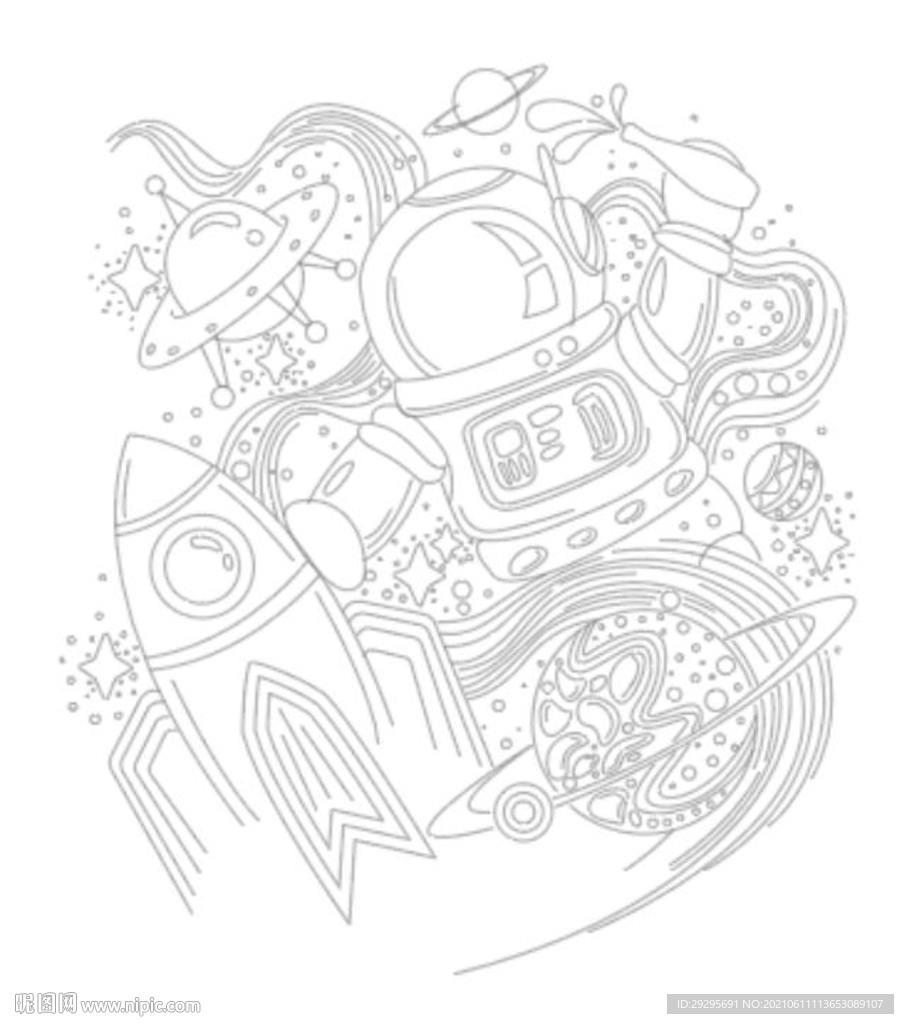 星球灯画 