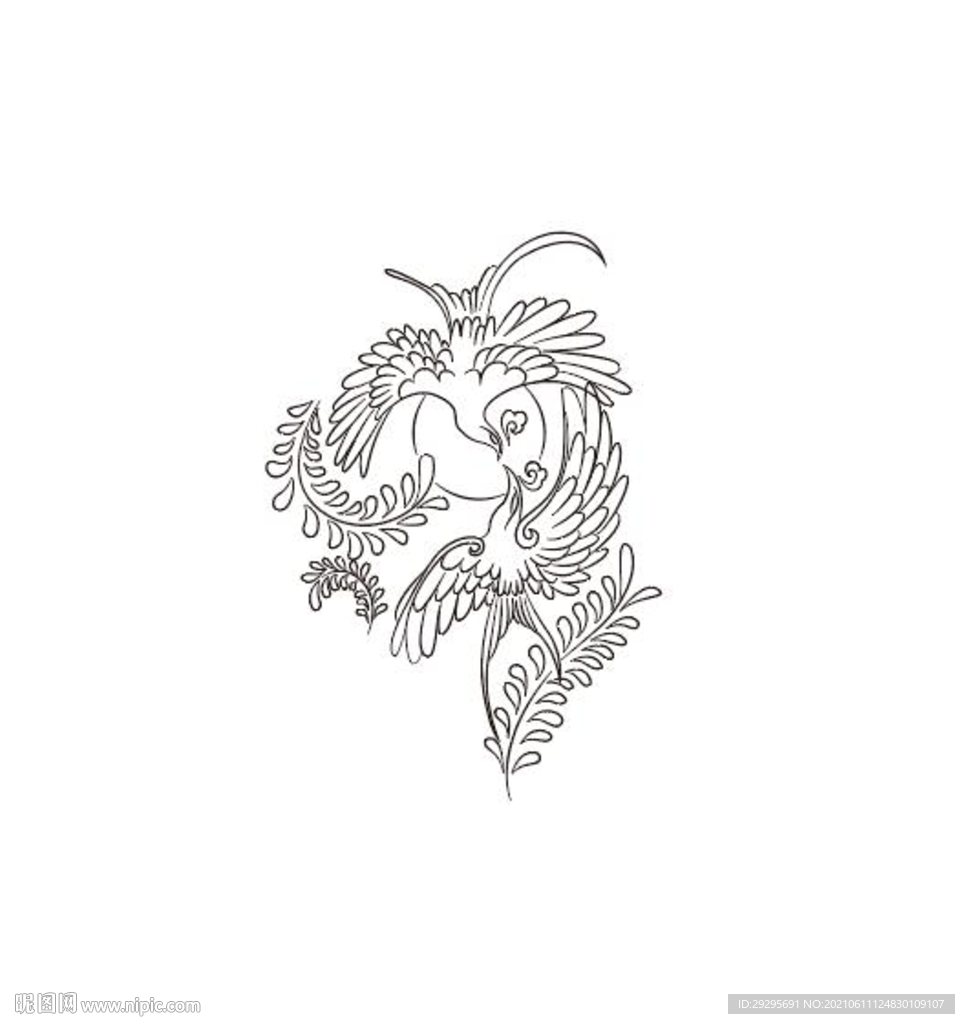 图案 花纹 矢量 线描 手绘 
