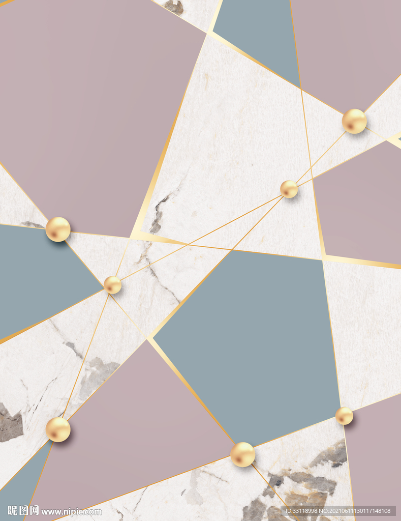 立体几何线条装饰画