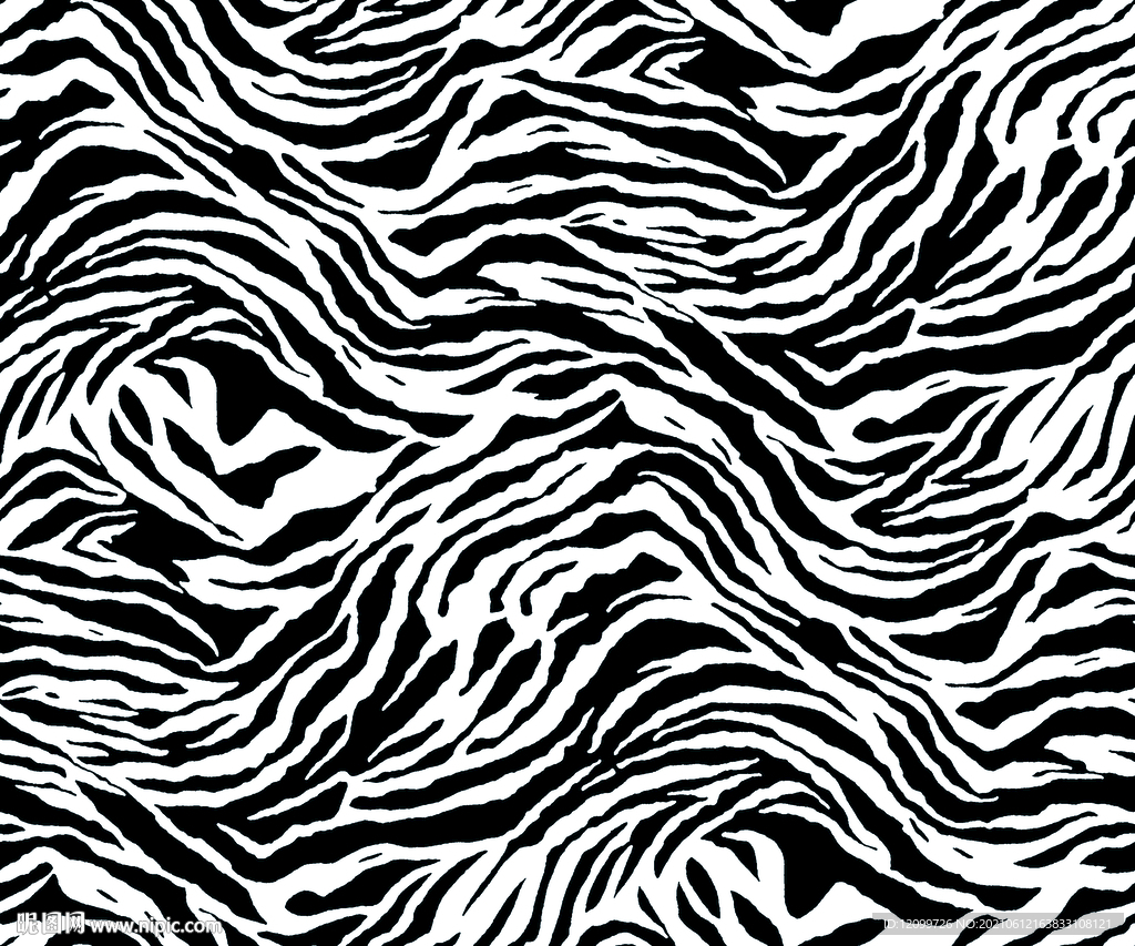 班马纹数码印花