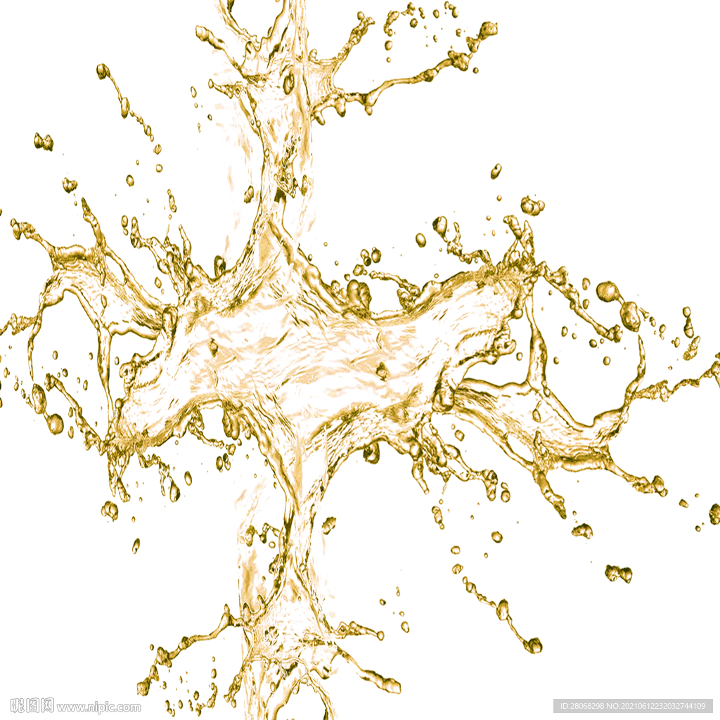 卡通水花装饰液体元素