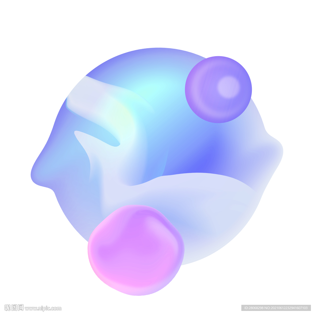 卡通装饰渐变漂浮元素