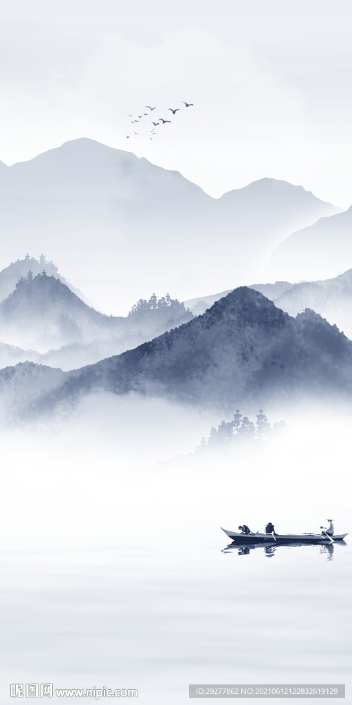 高端 新玄关画山水 TIF分层