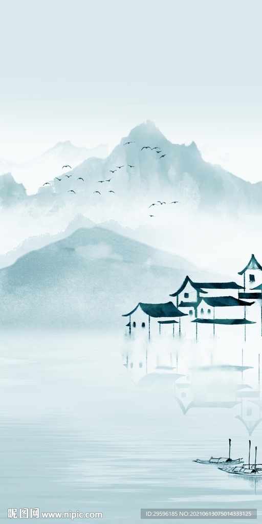 江南山水新画 tif玄关分层