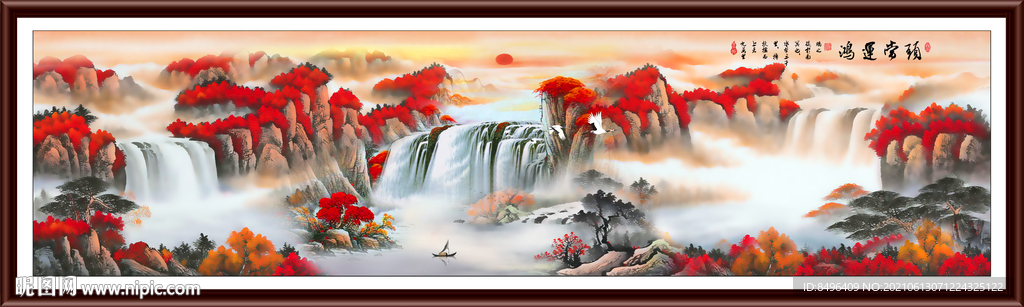 鸿运当头国画