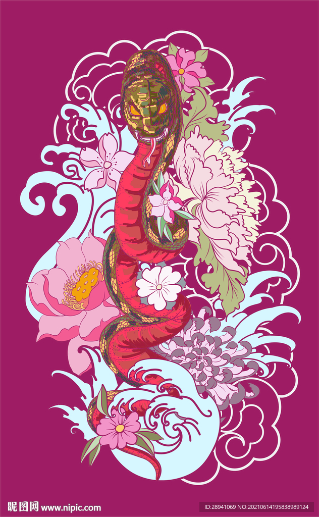 插画素材纹身图案