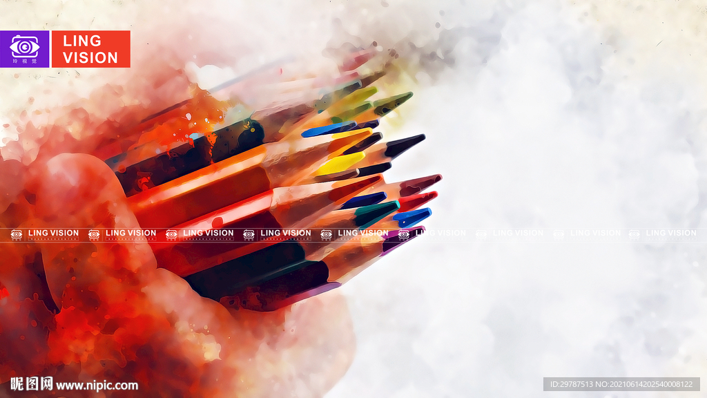 五颜六色的铅笔
