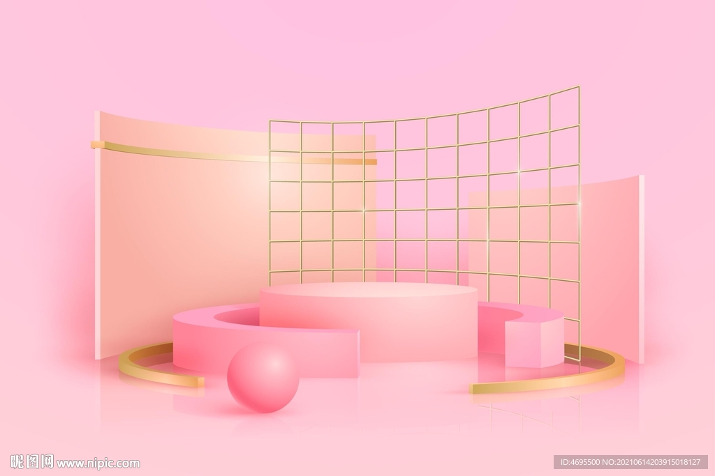 3D产品展示背景板模板素材