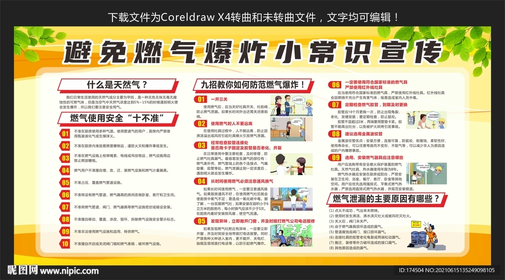 避免燃气爆炸小常识宣传