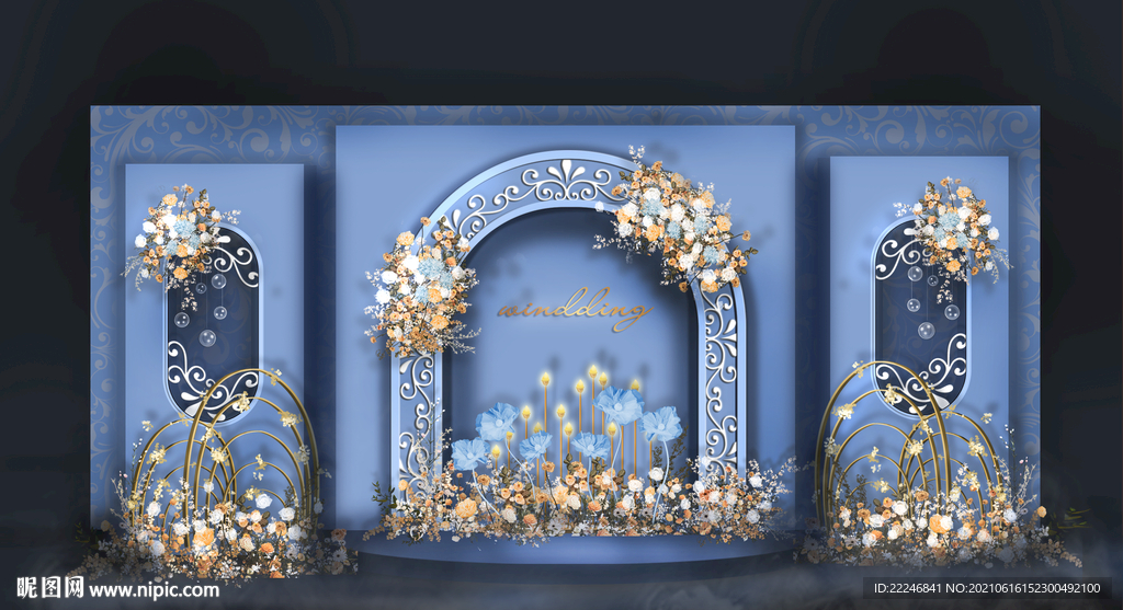 婚礼迎宾区设计效果图