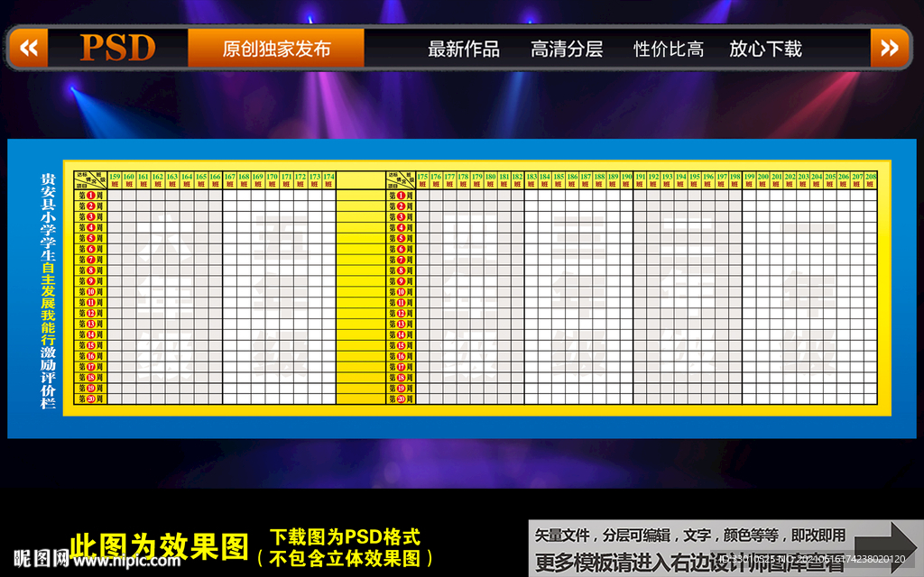 小学生自主发展我能行评价栏
