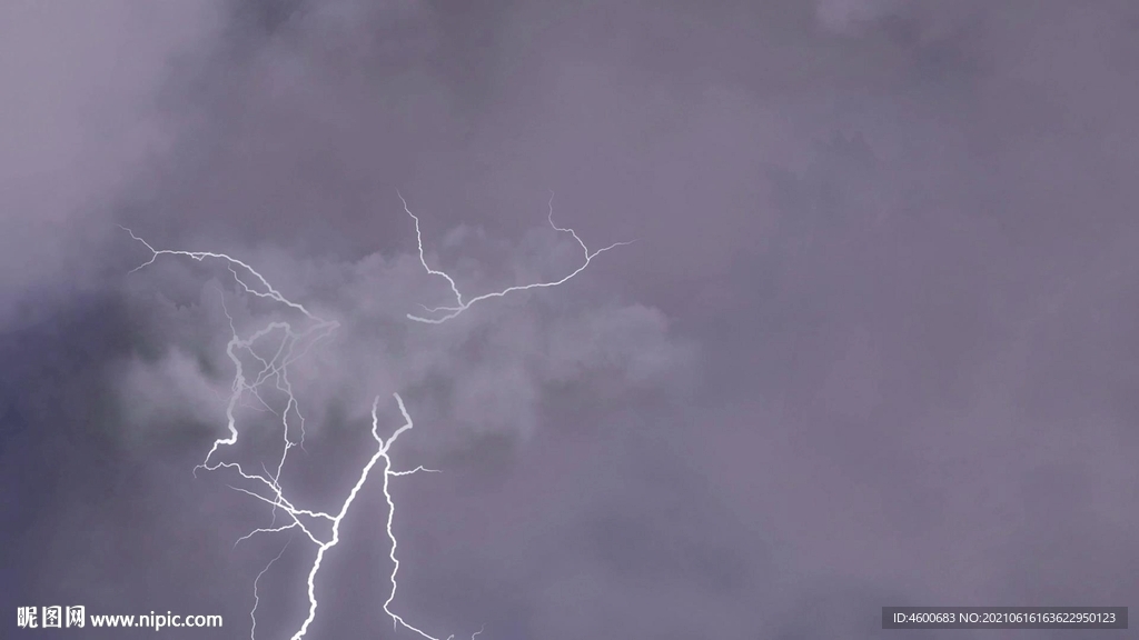 雷暴雷鸣般声音电闪视频素材
