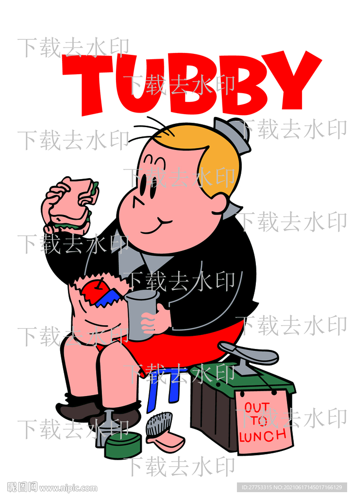 小胖子 印花