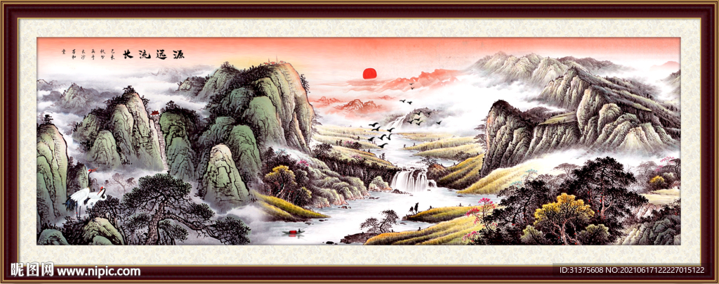 巨幅山水画
