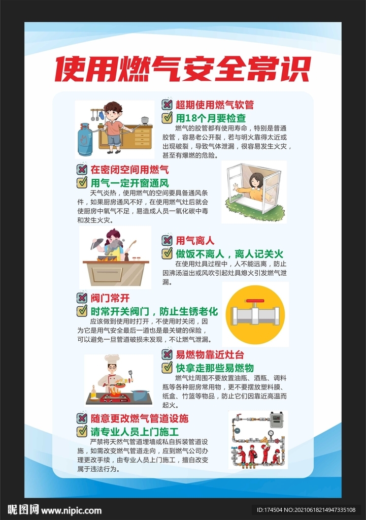 使用燃气安全常识