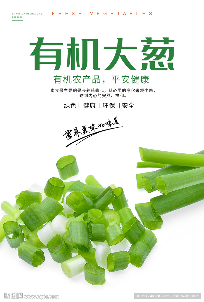 有机大葱海报