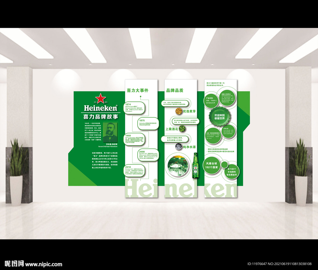 喜力品牌事故形象墙