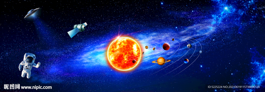太空宇宙银河系背景
