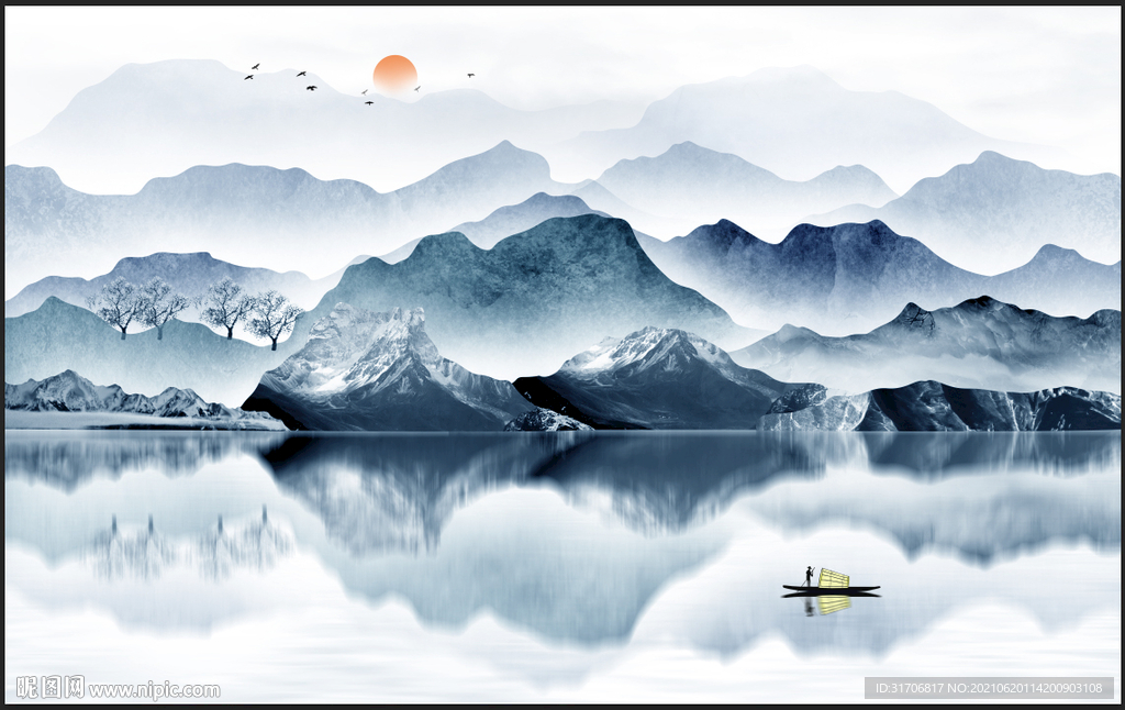 意境山水画