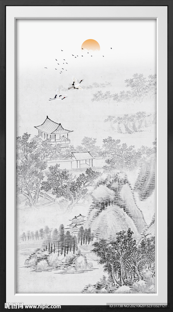 玄关山水画