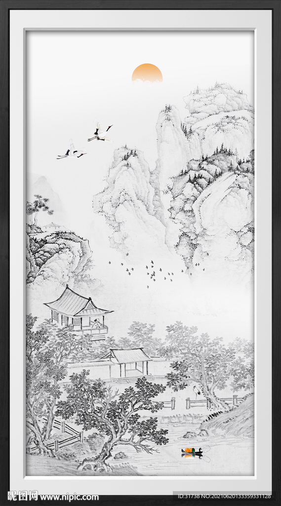 新中式山水画