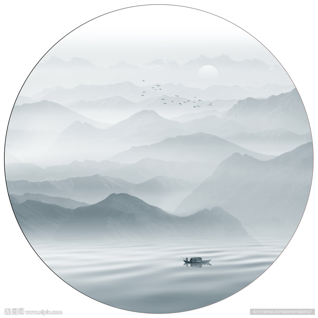 新中式山水画