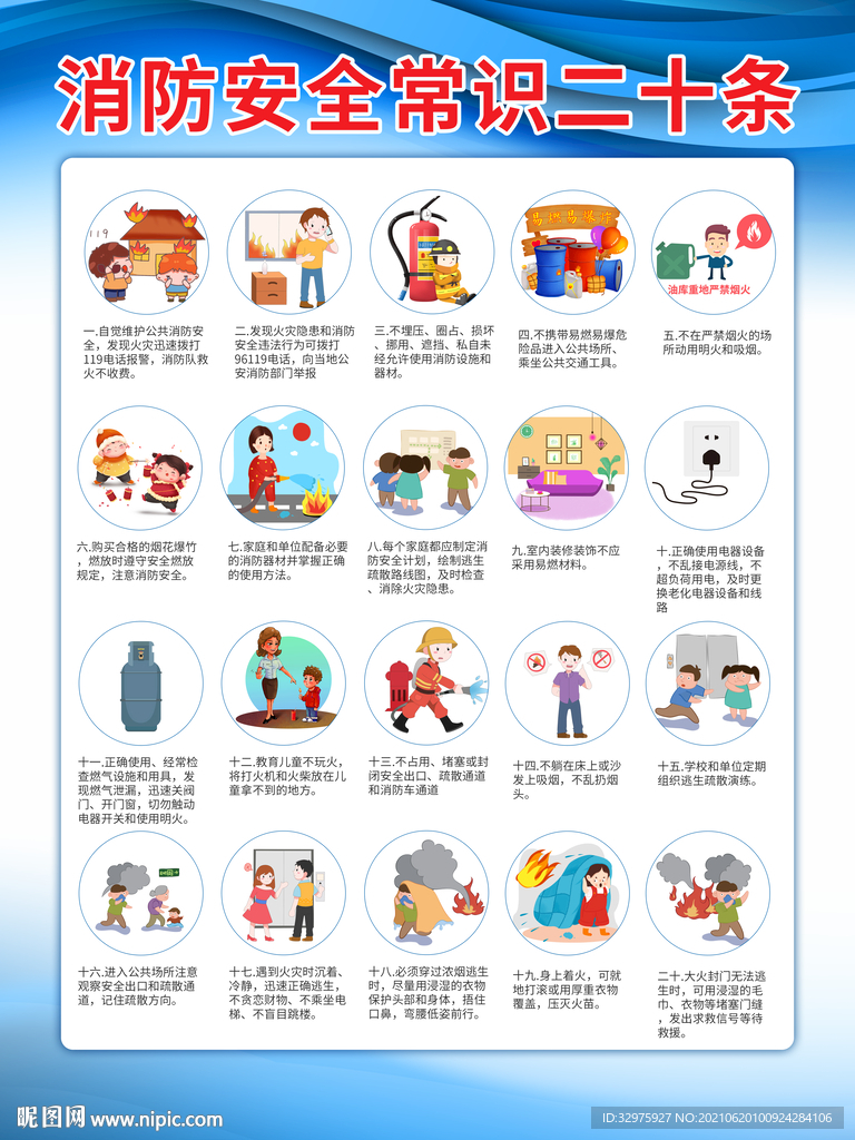 消防安全常识二十条