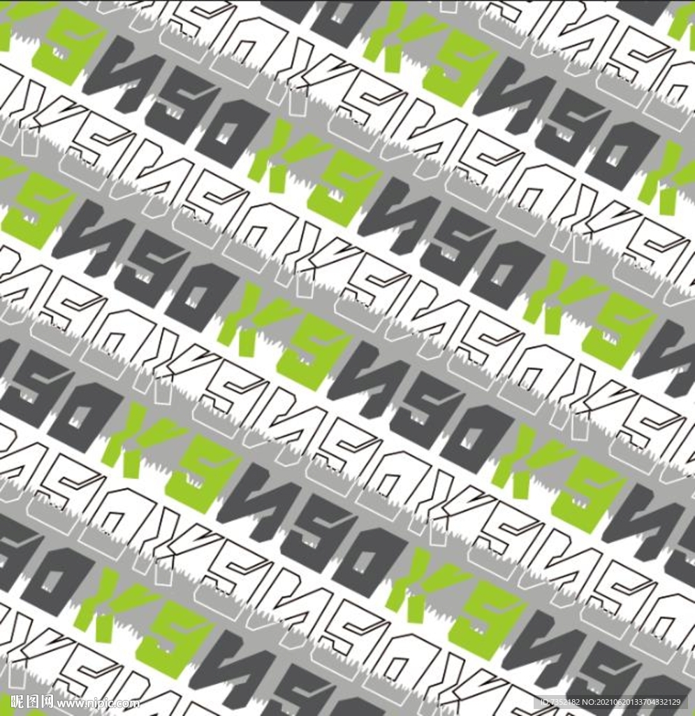 SNSOK 英文四方连续