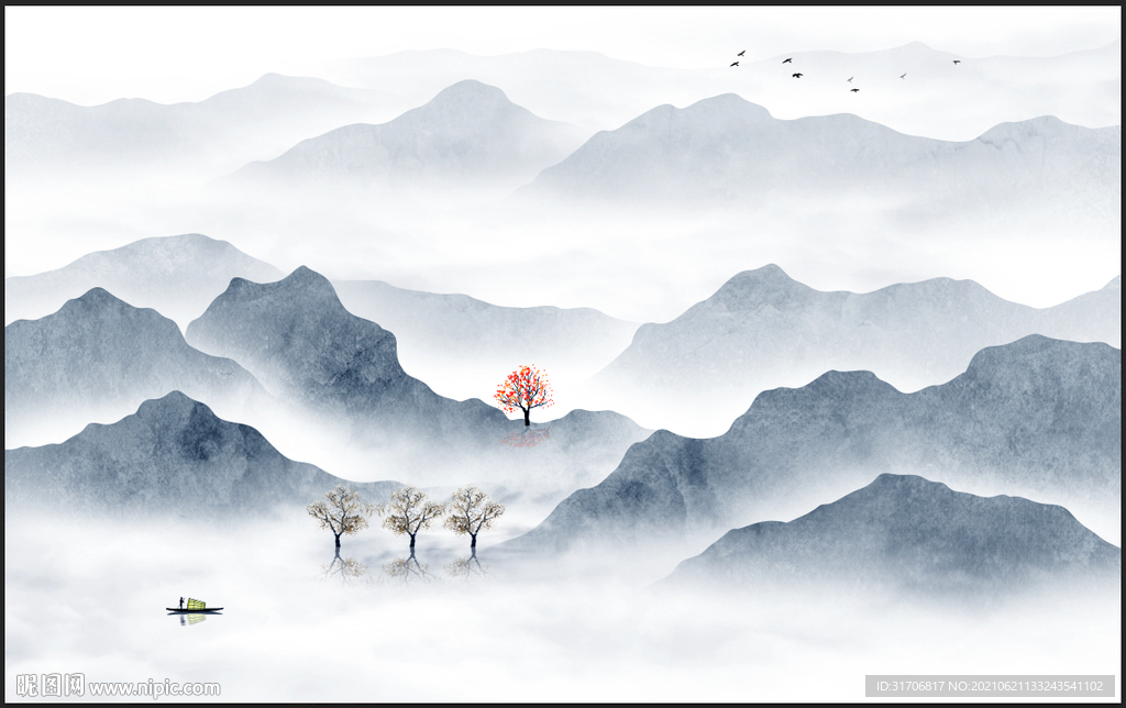 意境山水画