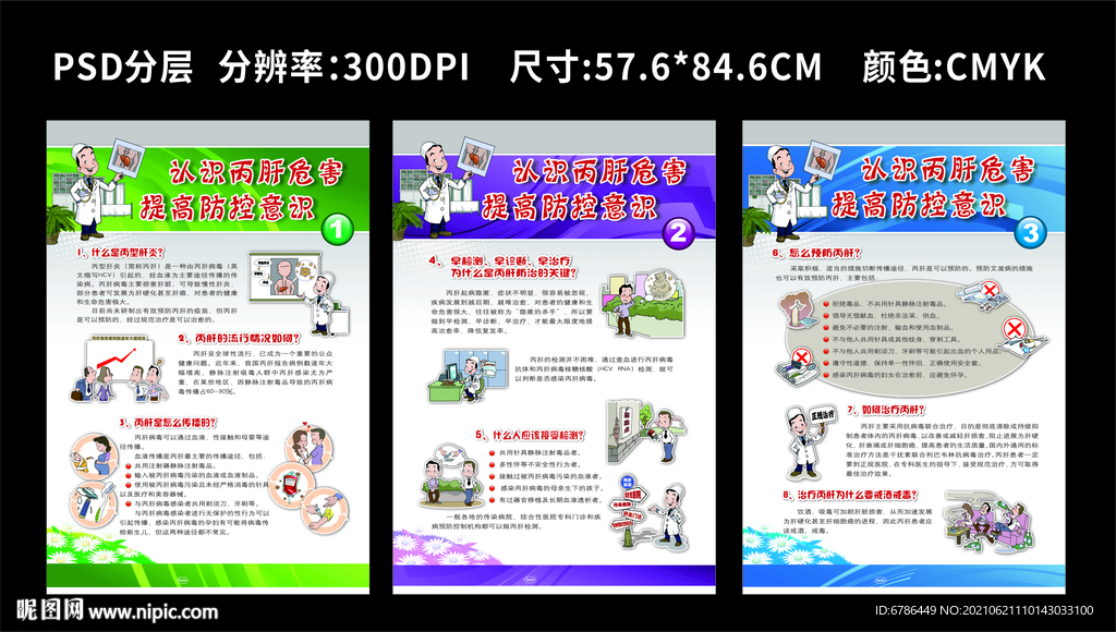 世界肝炎日海报 认识丙肝的危害