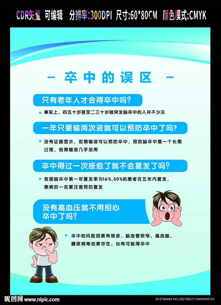 世界脑卒中日 脑卒中防治宣传栏