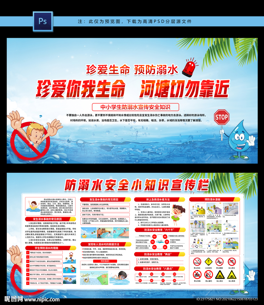 预防溺水宣传栏