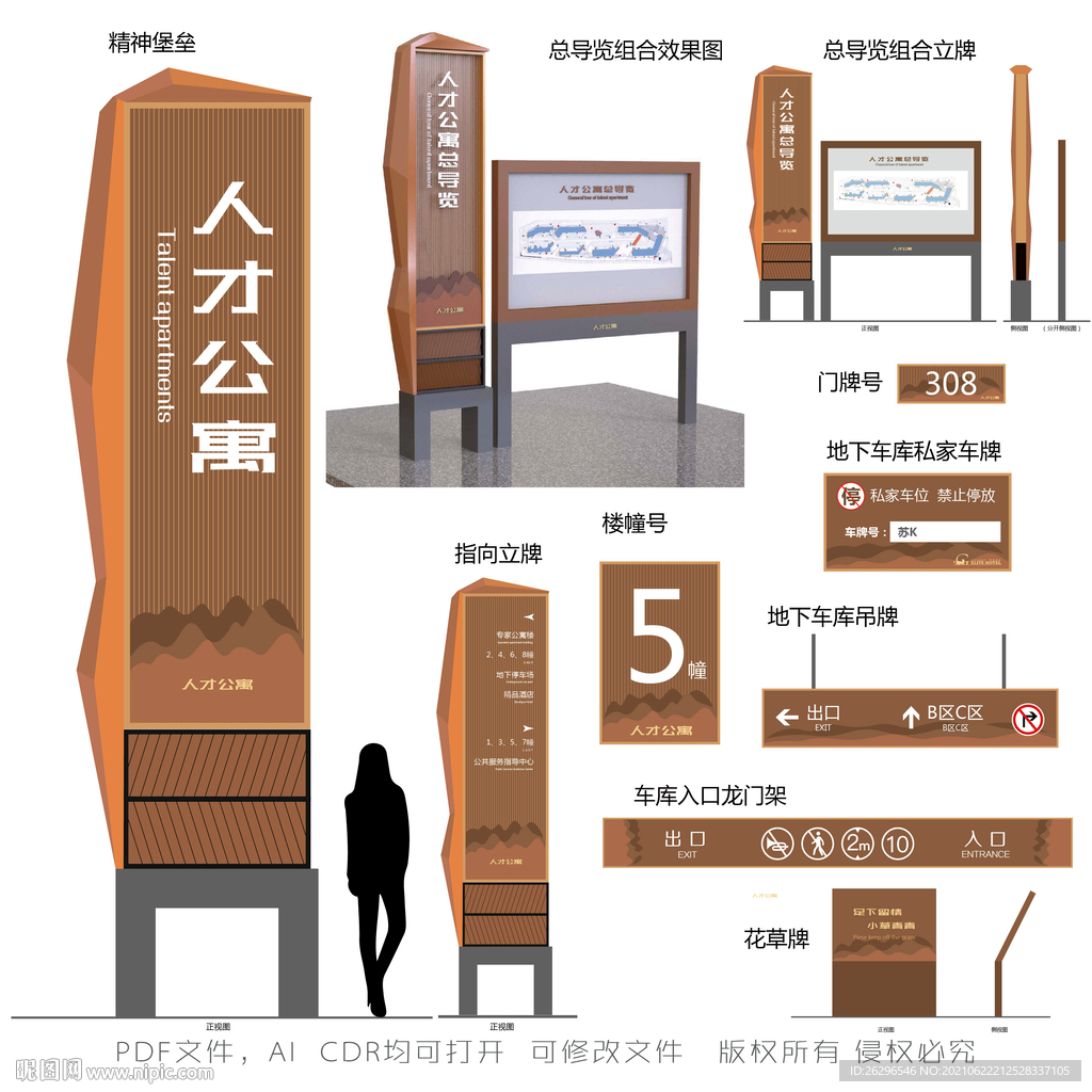 人才公寓导视系统