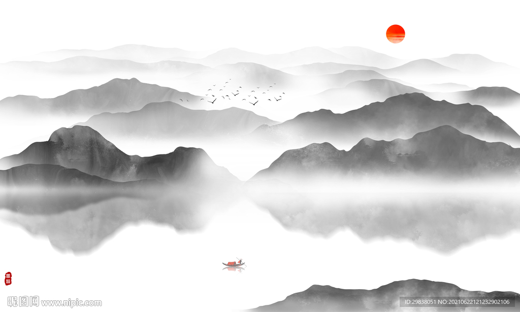 写意山水画