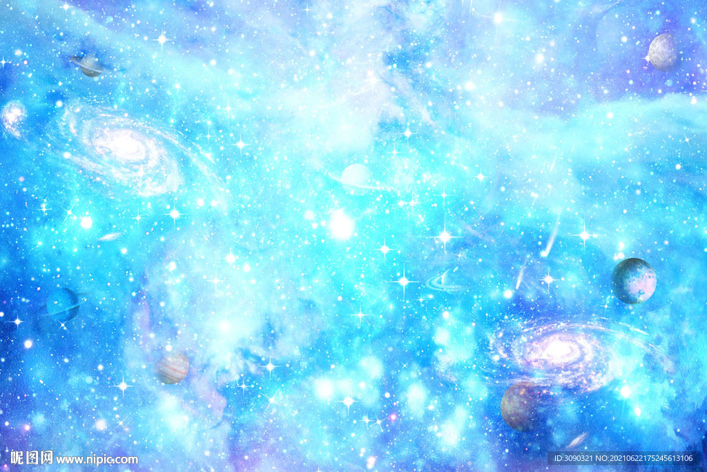 浪漫宇宙星空婚纱背景