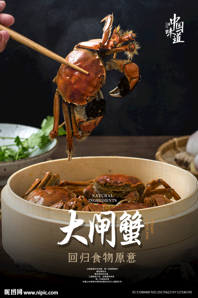 大闸蟹海报