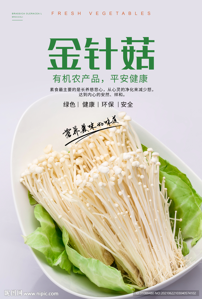 金针菇海报 