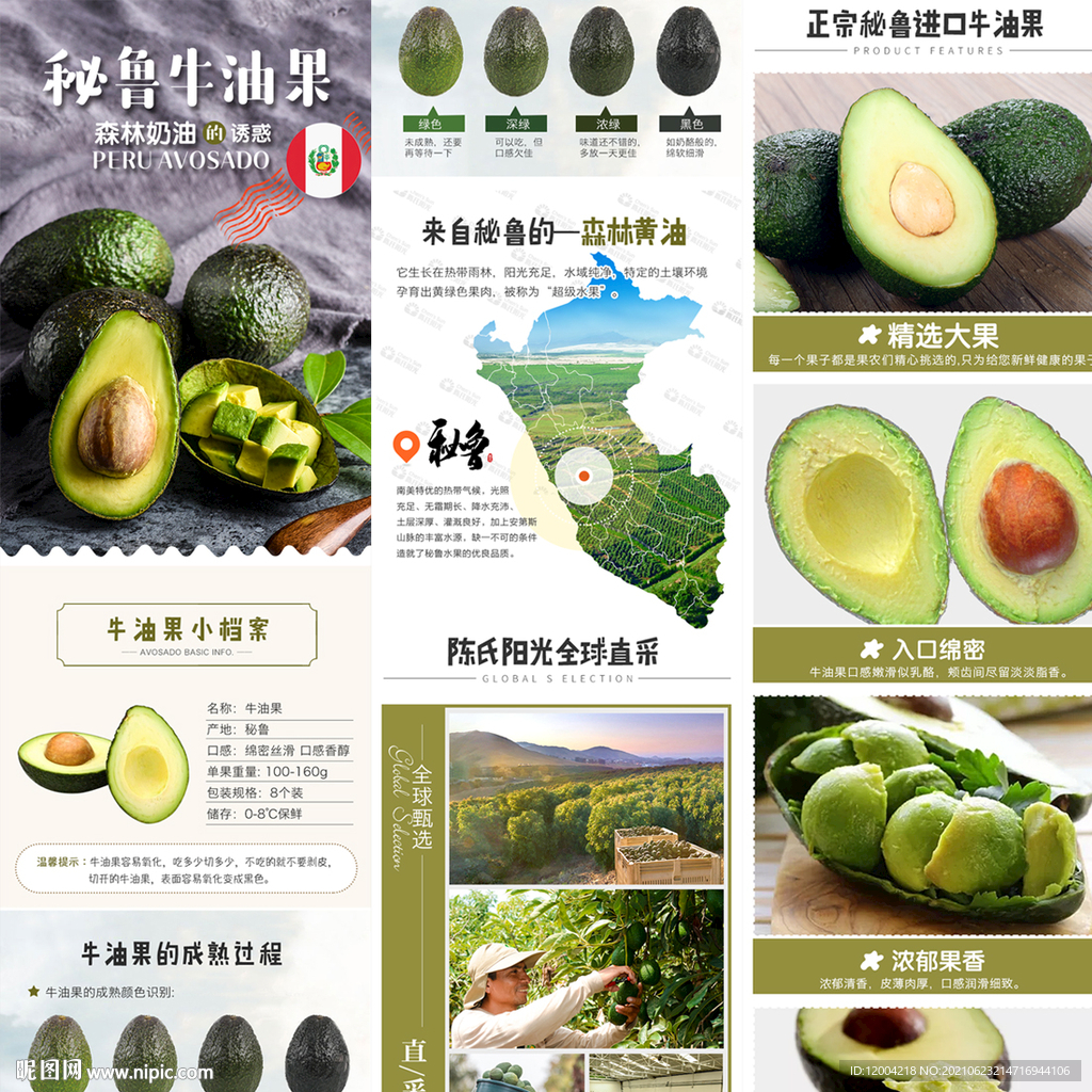 牛油果详情页