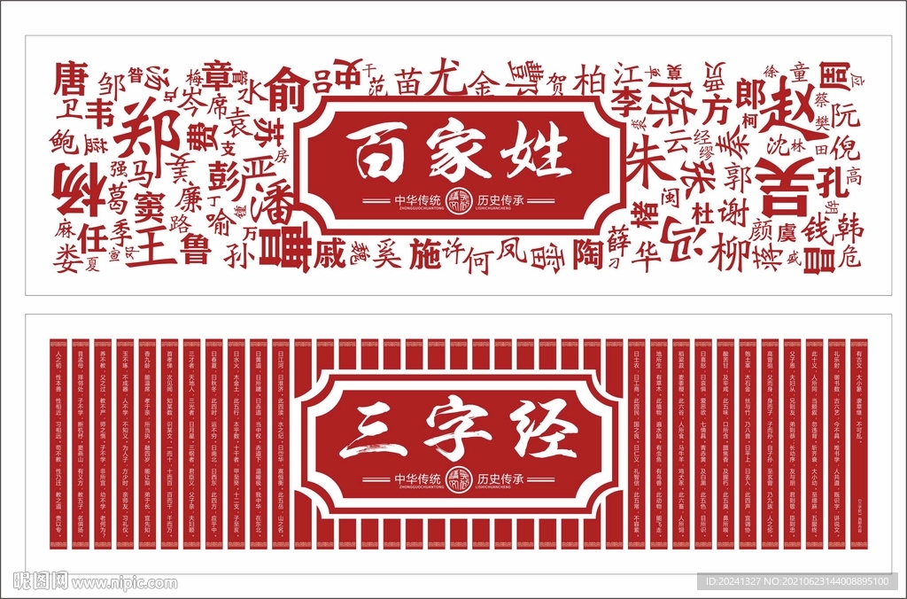 百家姓文化墙
