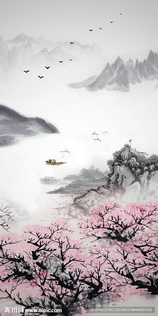 装饰画 新中式 梅花