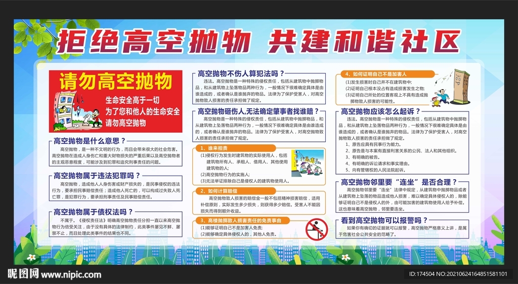 拒绝高空抛物