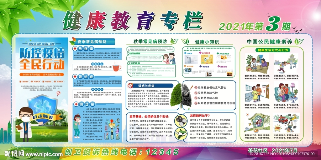 2021年健康教育宣传栏