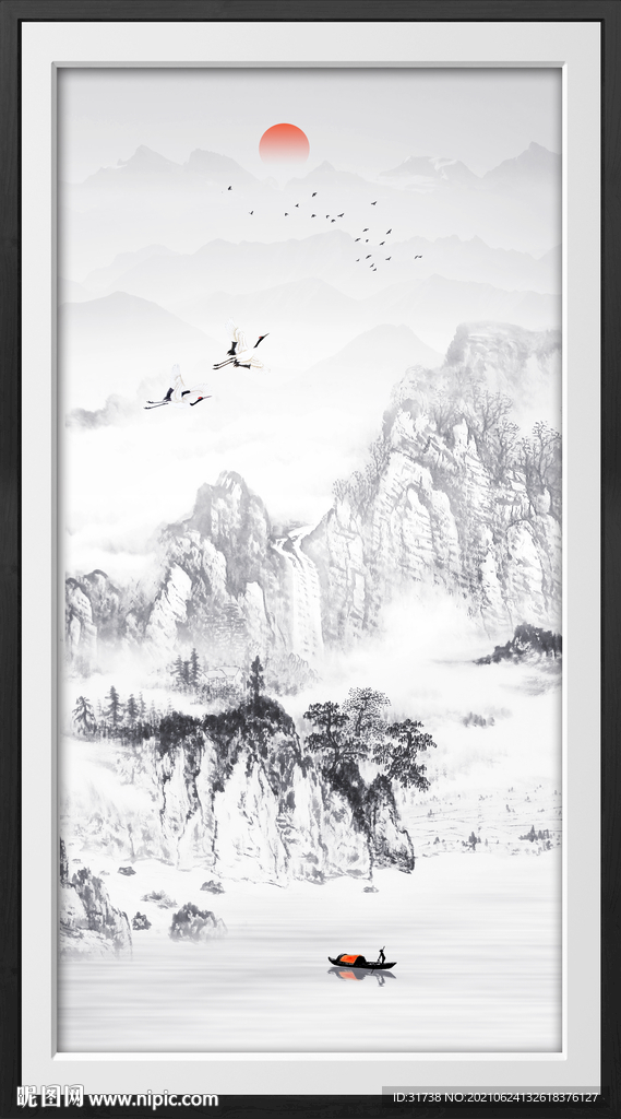 玄关山水画