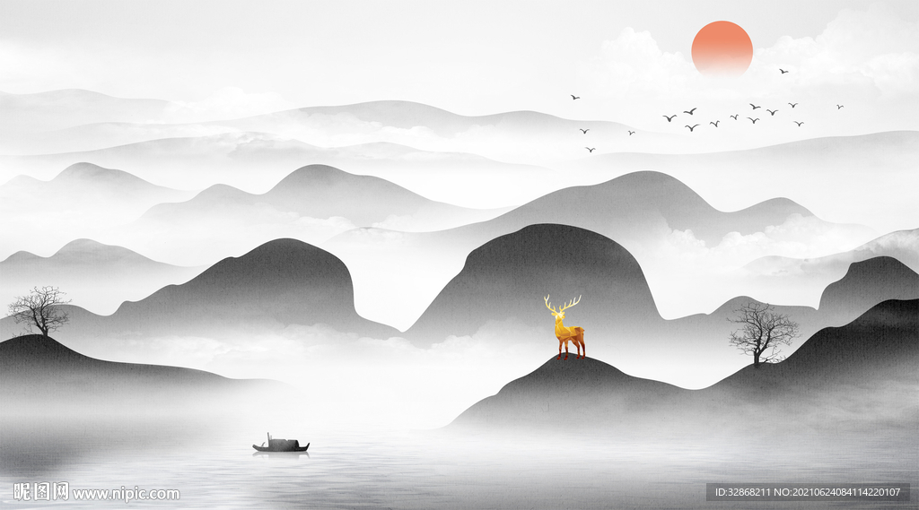 意境山水画